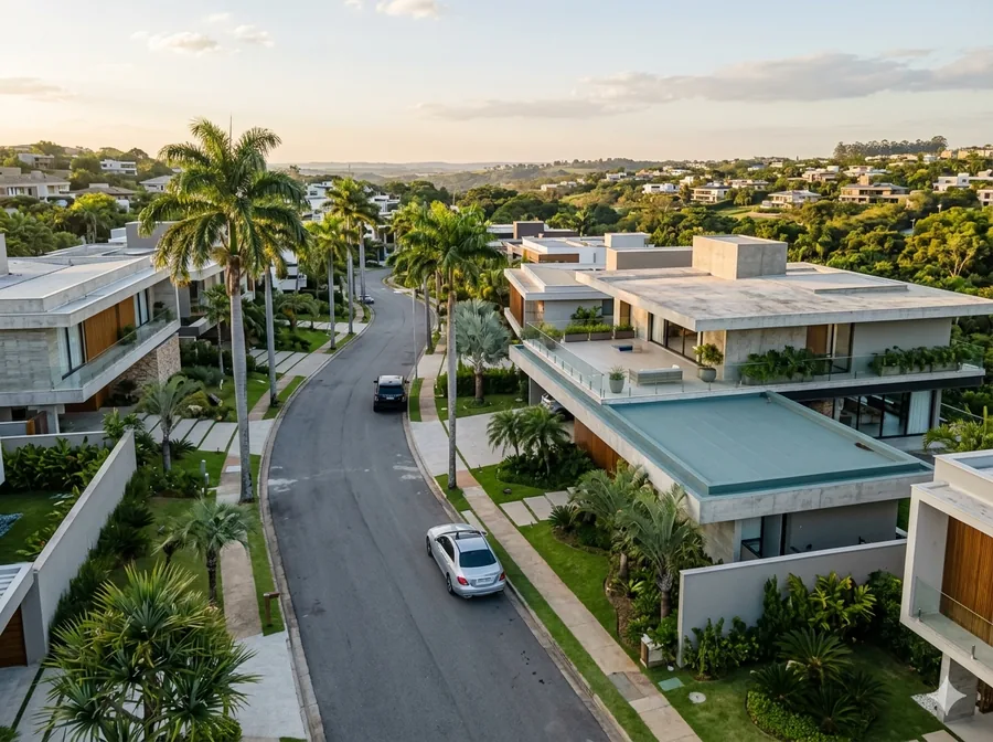 Bairro residencial em Gênesis, na região de Alphaville