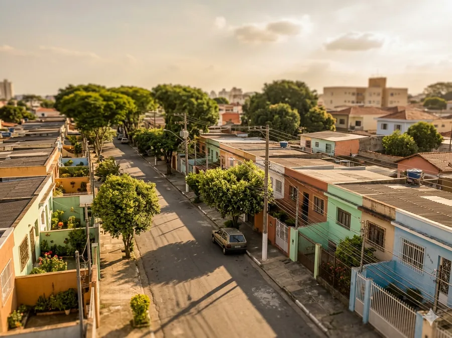 Bairro residencial em Jardim Belval, na região de Alphaville