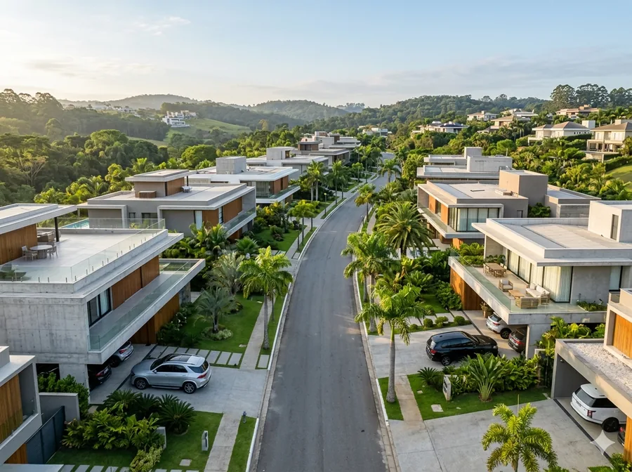 Bairro residencial em Tamboré, na região de Alphaville